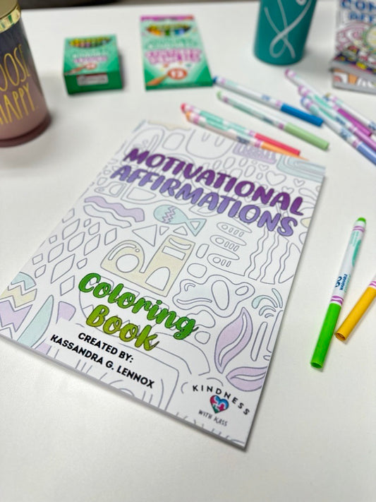 Motivational Affirmations Coloring Book