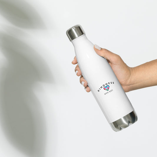 Kindness With Kass Logo Stainless Steel Water Bottle