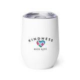 Kindness With Kass Logo Wine tumbler